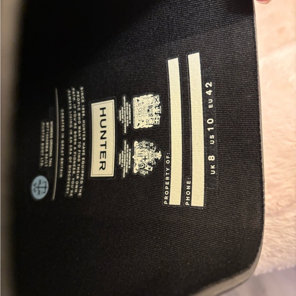 Tall Black Hunter Rain Boots. Never been worn. - Picture 3 of 6